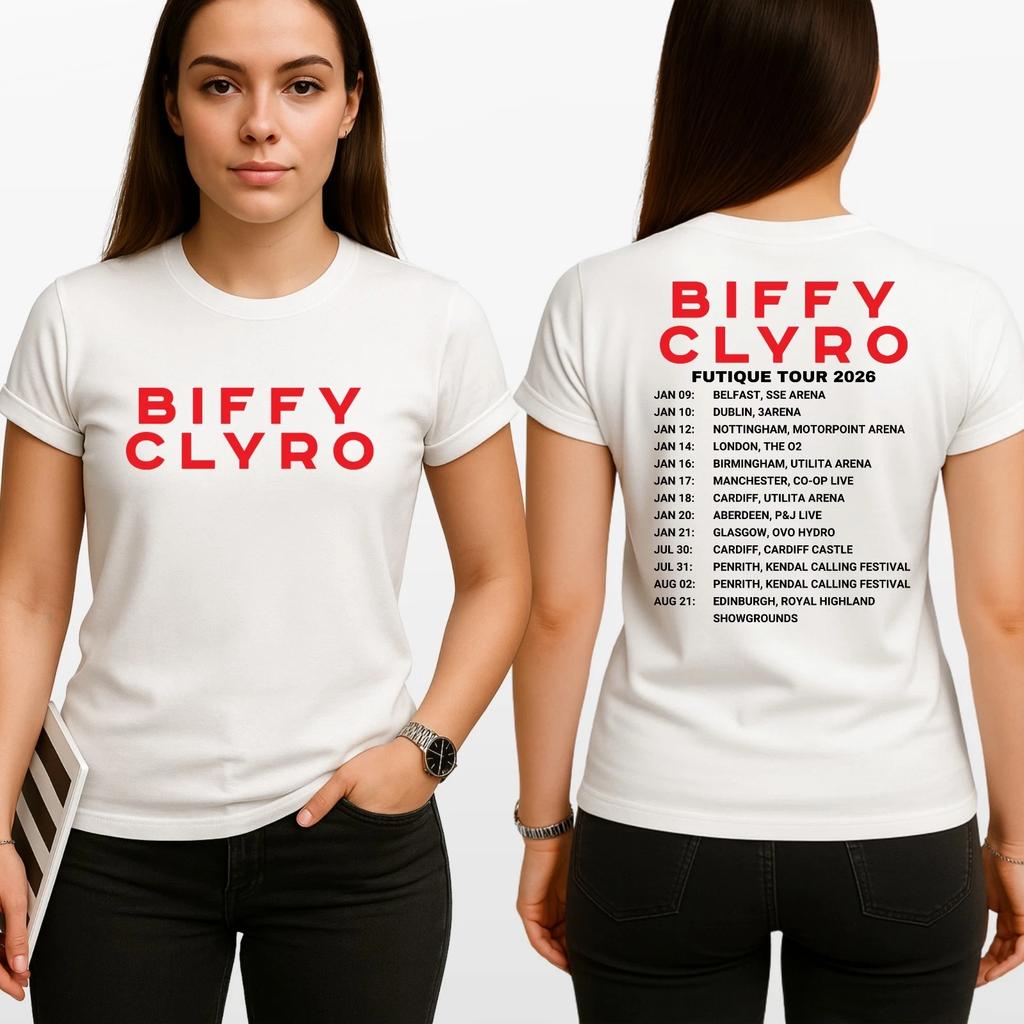 Biffy Clyro Futique Tour 2026 Unisex T Shirt - VintageRock Band Tee Top