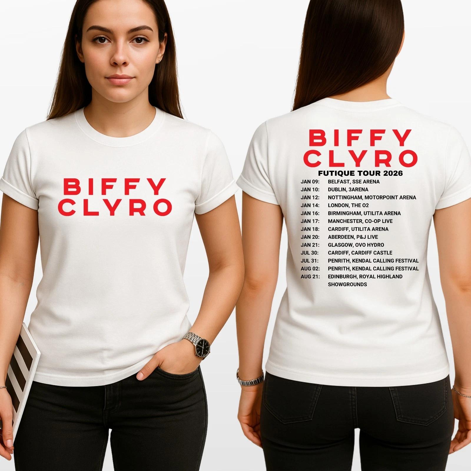 Biffy Clyro Futique Tour 2026 Unisex T Shirt - VintageRock Band Tee Top XXXL