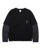 URBANSTOFF Button Badge Layered Long Sleeve (Black)