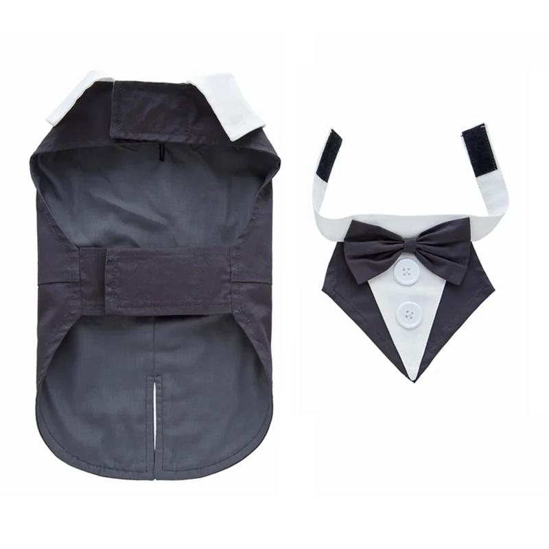 Luxurious Male Pet Costume for Small Dogs High Quality Puppy Dog Tailcoat Suit Dress Chihuahua Maltese Mascotas Wedding Clothing