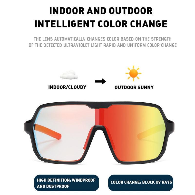 aoron PC Frame Photochromic Polarized Sunglasses for Men Women Sports Driving Fishing Glasses Outdoor Skiing Goggles