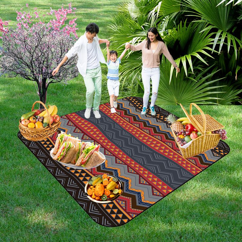 Picnic Blankets Extra Large, Waterproof Foldable Outdoor Beach Blanket,3-Layer Picnic Mat for Camping, Hiking, Travel, Park, Concerts