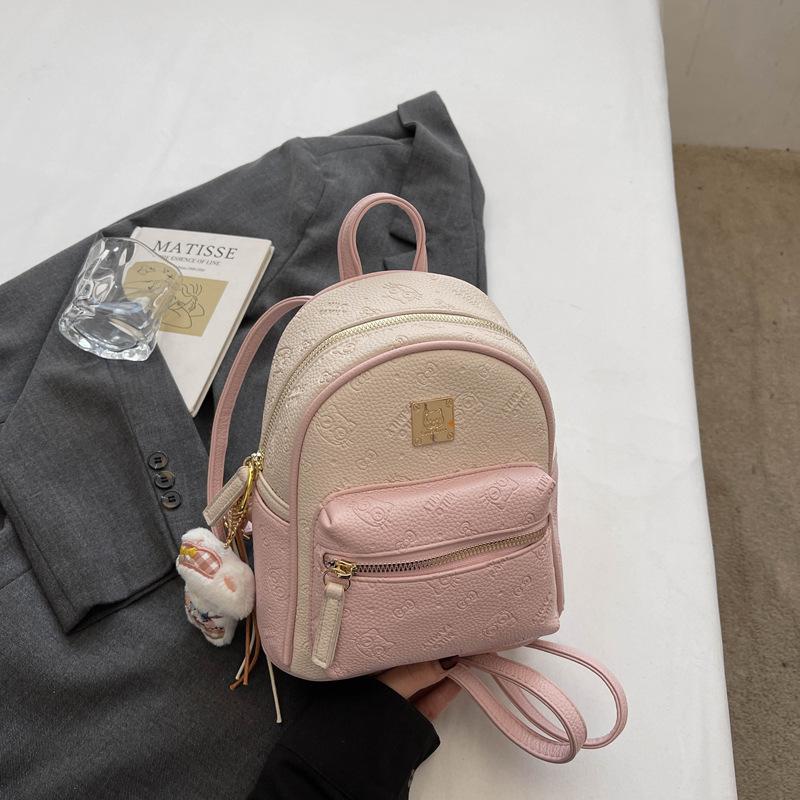 Schoolbag 1011 Spring New Women's Fashion High Aesthetic Commuter Backpack Stylish Simple Niche Vintage Single Shoulder Crossbody Bag