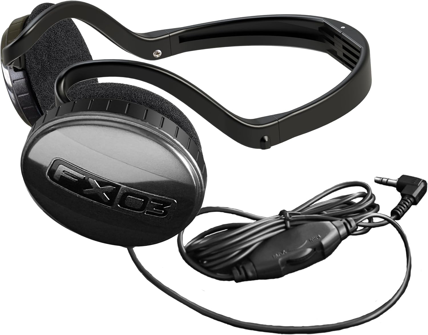 

XP Wired Headphones FX03 with Jack Volume Metal Detection Compatible with all devices with a jack plug and wireless headphone control 3.5mm & Control, чорний
