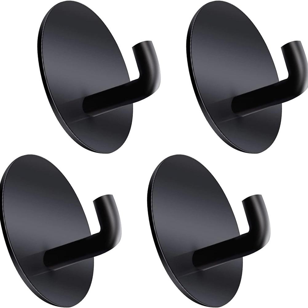 1/2/4/6pcs Stainless Steel Hook, Self Adhesive Towel Coat Hooks, Coat Rack Wall Mounted For Key, Towel, Bags, Cup, Hat