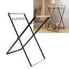 Trash Bag Holder Portable Collapsible Sturdy Durable Iron Rubber Wood Widely Used Garbage Bag Holder