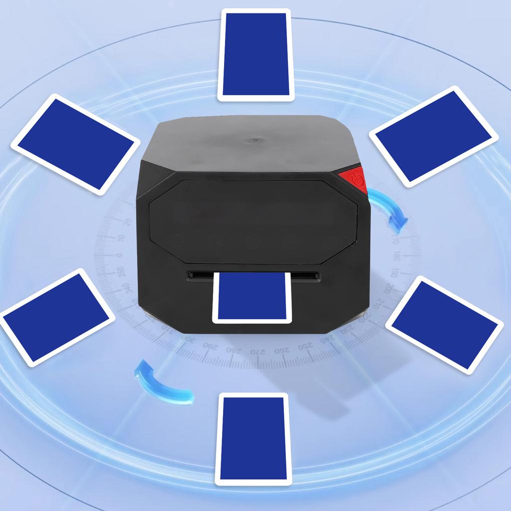 Máquina de Distribuidor de Cartas Automática Silenciosa Operada por Bateria Recarregável para Jogos de Festa em Família Distribuição de 360 180 Graus