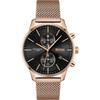 Associate Black Dial Rose Gold Metal Men's Quartz Watch 1513806