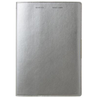Laconic Planner 2026 A5 Monthly Metallic Faux Leather Silver December LED29-330SV (Starts 2025)