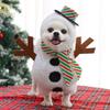 Pet Winter Costume Dogs Christmas Themed Outfit Two-Legged Coat Reindeer Snowman Santa Style