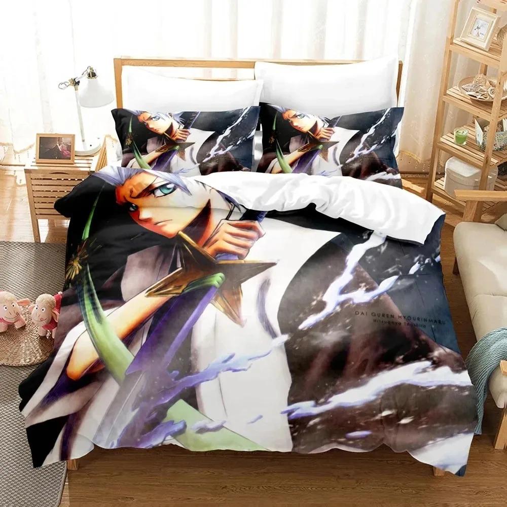 3D Print Anime Bleach Kurosaki Ichigo Bedding Set Boys Girls Twin Queen Size Duvet Cover Pillowcase Bed Boys Adult
