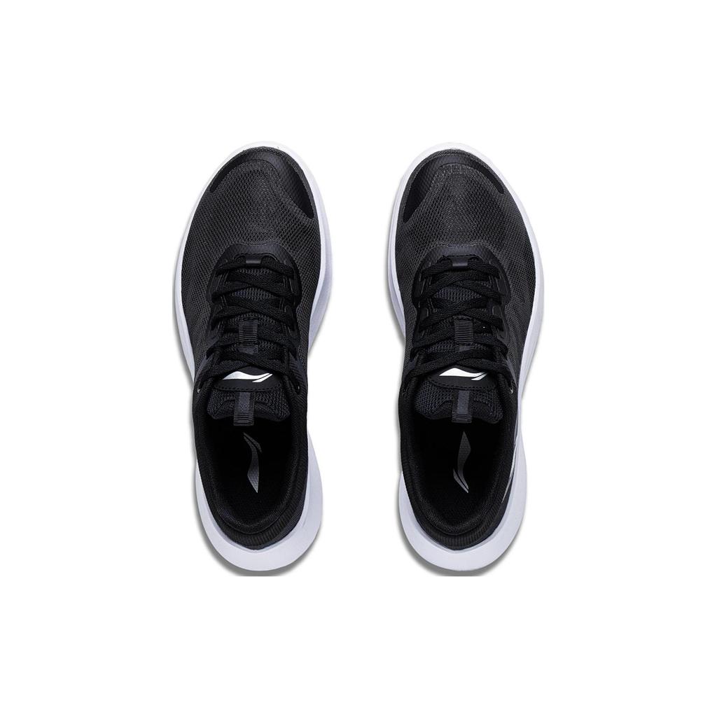 Li Ning Leichte Federdämpfung, Abriebfeste Niedrige Freizeitschuhe Laufen Damen Schwarz ARST020-2