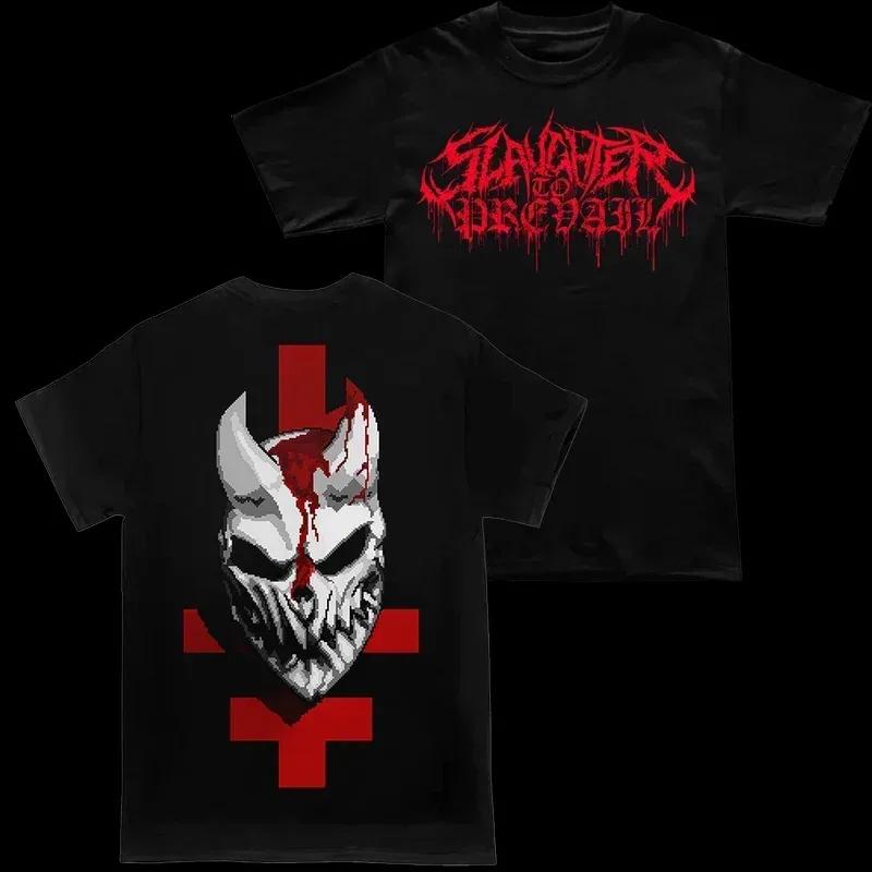 Unisex's Creative T-shirt Fashionable American Clothing with Trendy Patterns Featuring Russian and Rock Heavy Metal Popular Prints