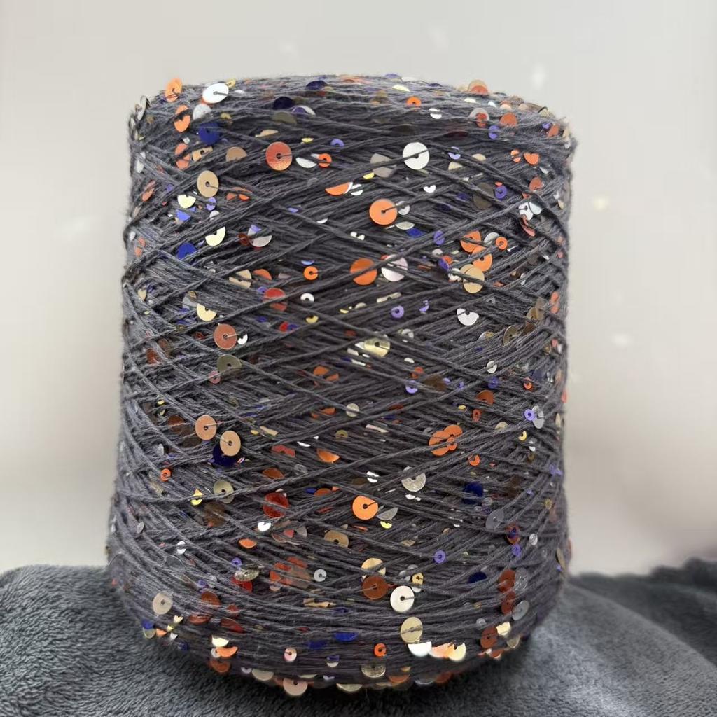 250g Handmade Size Sequin, Internet Famous BC Sequin Sweater, Same Style, Colored Yarn, Hundred Matching Thread, Yarn