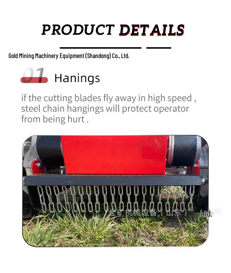 HT550 Korea Export: Four-Stroke Oil-Electric Hybrid Smart Remote-Control Lawn Mower
