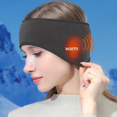 Lightweight Winter Fleece Thermal Ear Band Covers Warmer Plush Headband For Running Cycling Anti-cold Windproof Outdoor Sports