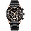 CURREN8355 Men Watch Luxury Sports Quartz Mens Watches Full Steel Waterproof Chronograph Wristwatch Men Relogio Masculino