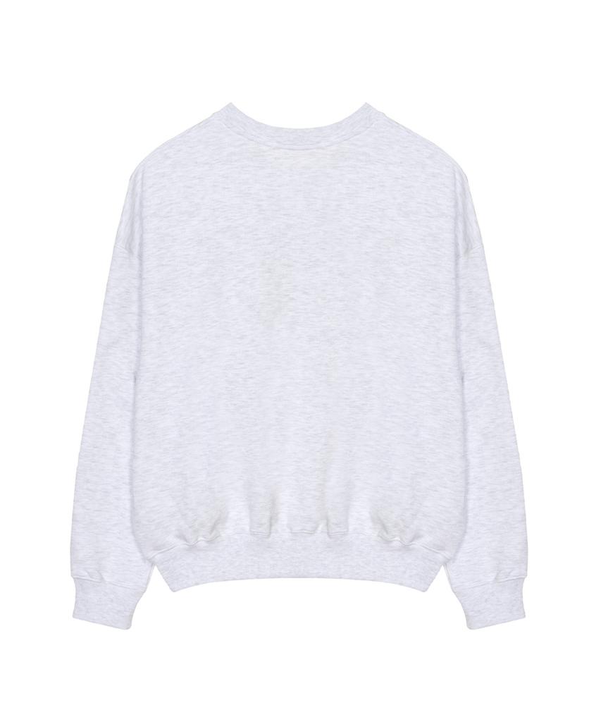 Nigaennikol Nicole Butterfly Quality Sweatshirt_Melange Silver