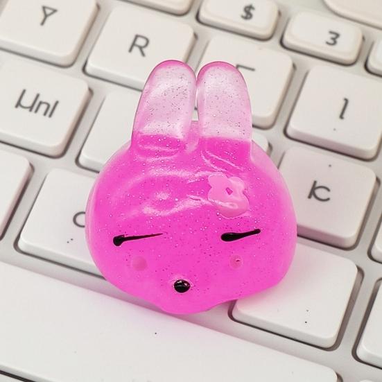 Mini Glitzer Tier Quetschspielzeug Wal Igel Delfin Krabbe Kaninchen Knetspielzeug Angstlinderung