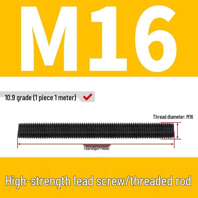 High-Strength Full Thread Screws and Rods: 8.8, 10.9, 12.9 Grade