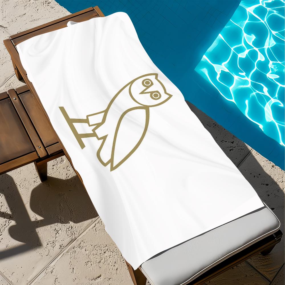 O-OVO Towel Gym Shower Drake Camping Quick Dry Sports Large Beach Towels Soft Pool Gift For OWLS Travel