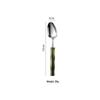 ZISIZ Retro Bamboo Handle Stainless Steel Cutlery