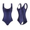 Sexy Women Zipper Open Crotch High Cut Bodysuit One Piece Thong Sexy Maid Tights Oil Shiny Bodysuit Shaping Leotad
