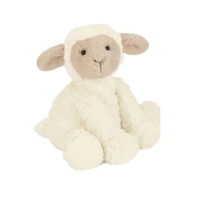 Jellycat Wavy Fur Series Animal FUDDLEWUDDLE Little Lamb Doll Plush Doll 23cm Height