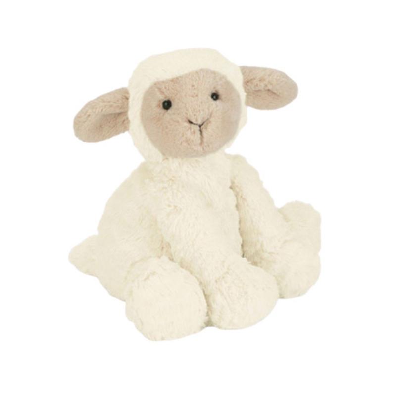 JELLYCAT Wavy Fur Series Animal FUDDLEWUDDLE Little Lamb Doll Plush Doll 23cm Height