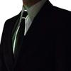 LED Light-Up Tie, Glowing Tie, Luminous LED Tie, Adjustable Flashing LED Light-Up Tie, Man Light-Up Funny Tie, Novelty Tie (White)