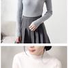 WTEMPO Solid Color Half Turtleneck Slim Was Thin Sweater Women's Sweater Pullover Bottoming Shirt