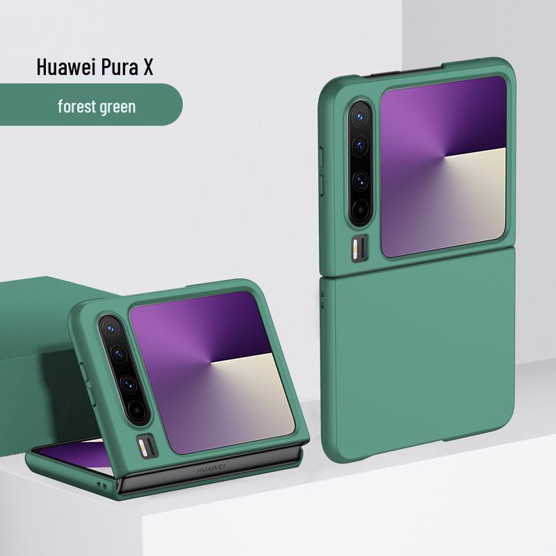 New Foldable Skin-Feel Huawei Pura X Protective Phone Case - Full Coverage, Anti-Drop, Hard Shell for All Genders
