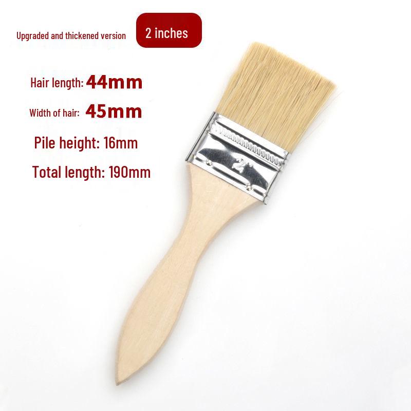 Non-Shedding Mixed Pig Bristle Household Cleaning & BBQ Brush
