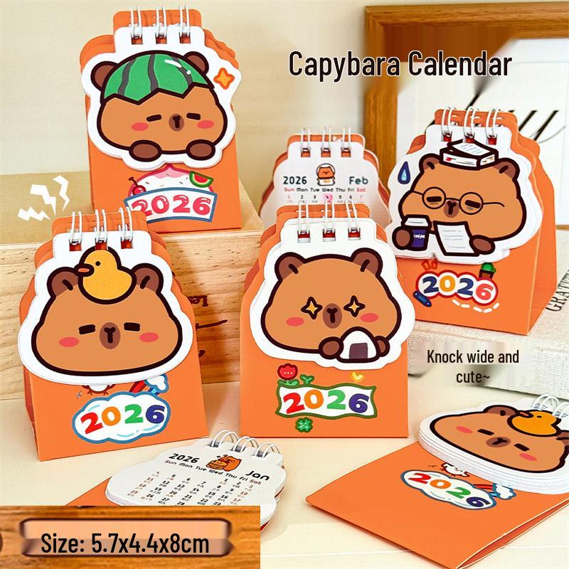 2026 Inspirational Cartoon Desk Calendar: Perfect Student Reward or Kindergarten Gift