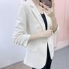 Spring 2026 Han Style Lapel Solid Color Short Suit Jacket
