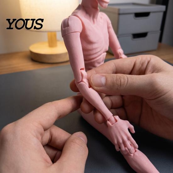 Articulated Horror Toys Figure, 3D Printed Posable Desktop Figurine, Movable Joint Figurines Theme Multi-Jointed Action Figures for Collectors,