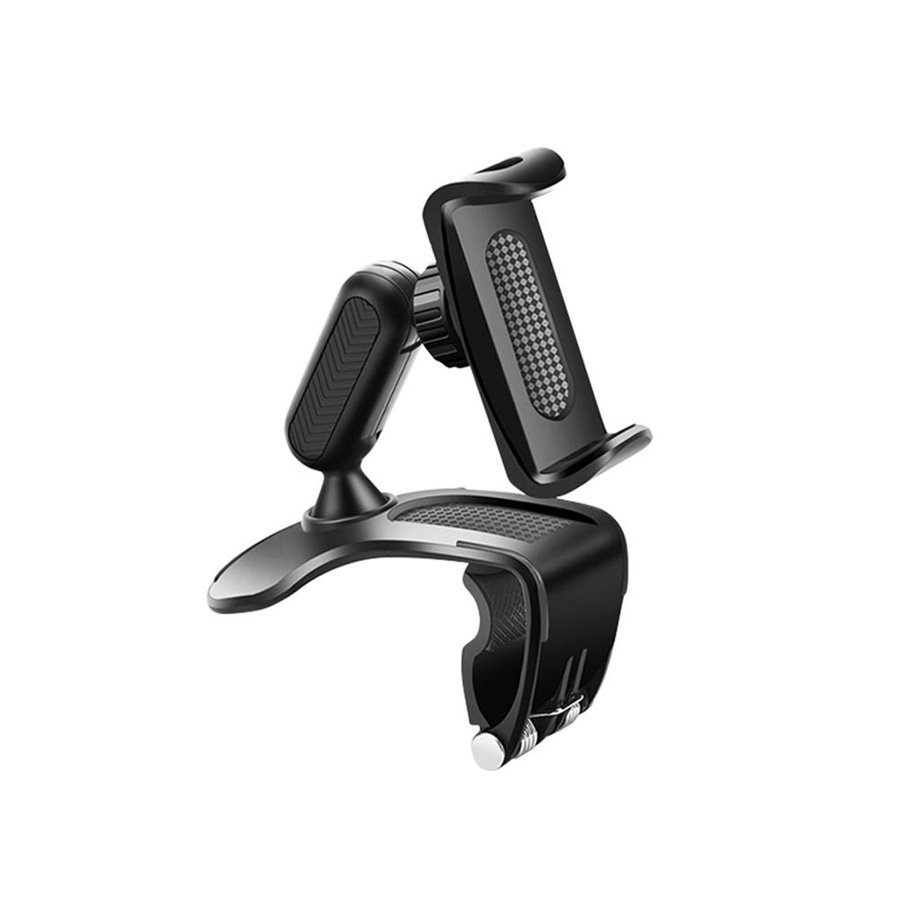 

Автомобильный держатель для мобильного телефона Универсальное крепление Защелкивающееся Крепление на приборную панель Лобовое стекло Зеркало заднего вида Навигационный HUD Зажим Вращающийся на 360 градусов Кронштейн чёрный