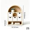 Miniature Dollhouse Storage Cupboard Realistic Furniture Model Decor for 1:12 Scale Doll House DIY Craft Projects