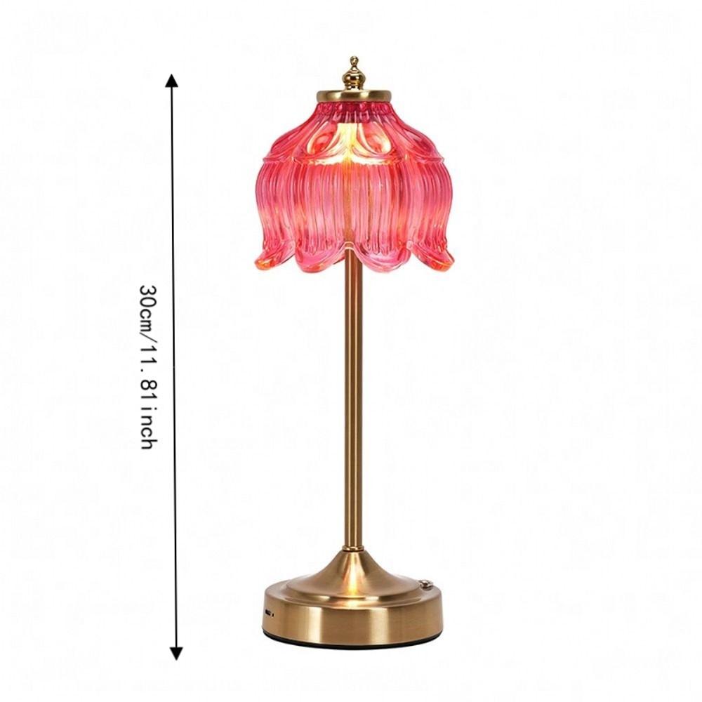 Dimmable Cordless Desk Lamp Gold Rechargeable Lamp American Style Ambient Light Outdoor