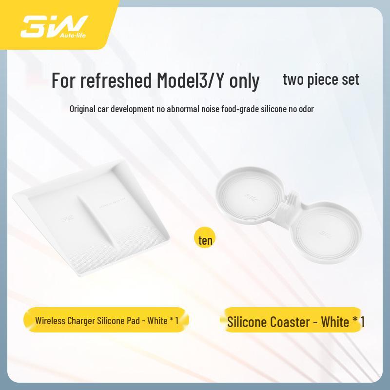 Tesla Model Y/3/S/X Center Console Silicone Cup Holder Coaster