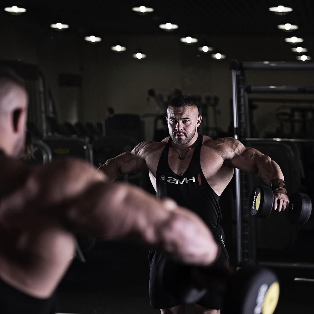 Rubber-coated Dumbbell 10kg HG PRO HMS