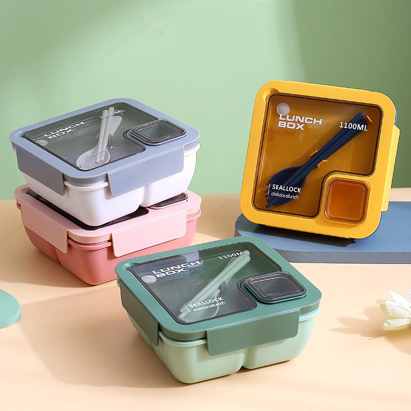 Microwavable Portable Bento Lunch Box - Student & Office Use