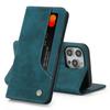  Vintage Strong Magnetic Wallet Case for iPhone 17 & Samsung S25 Ultra - Retro Flip Leather Card Holder Cover