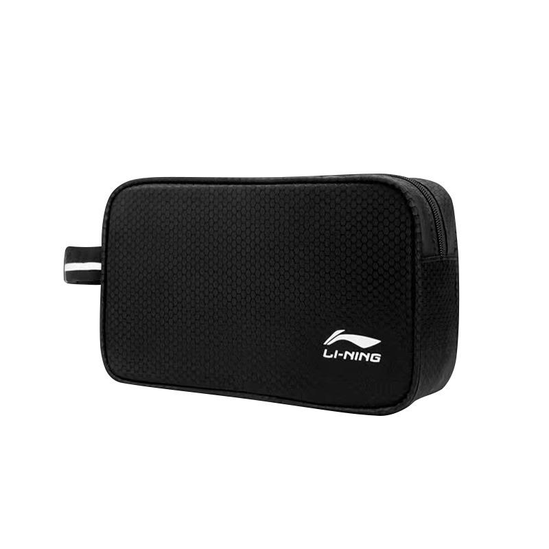 

Li-Ning Waterproof Storage Dry And Wet Separation Sports Fitness Multi-Use Polyester Handbag Small Unisex Handbags Black LSXP787-1 Black,26cm x15.5cm x7cm