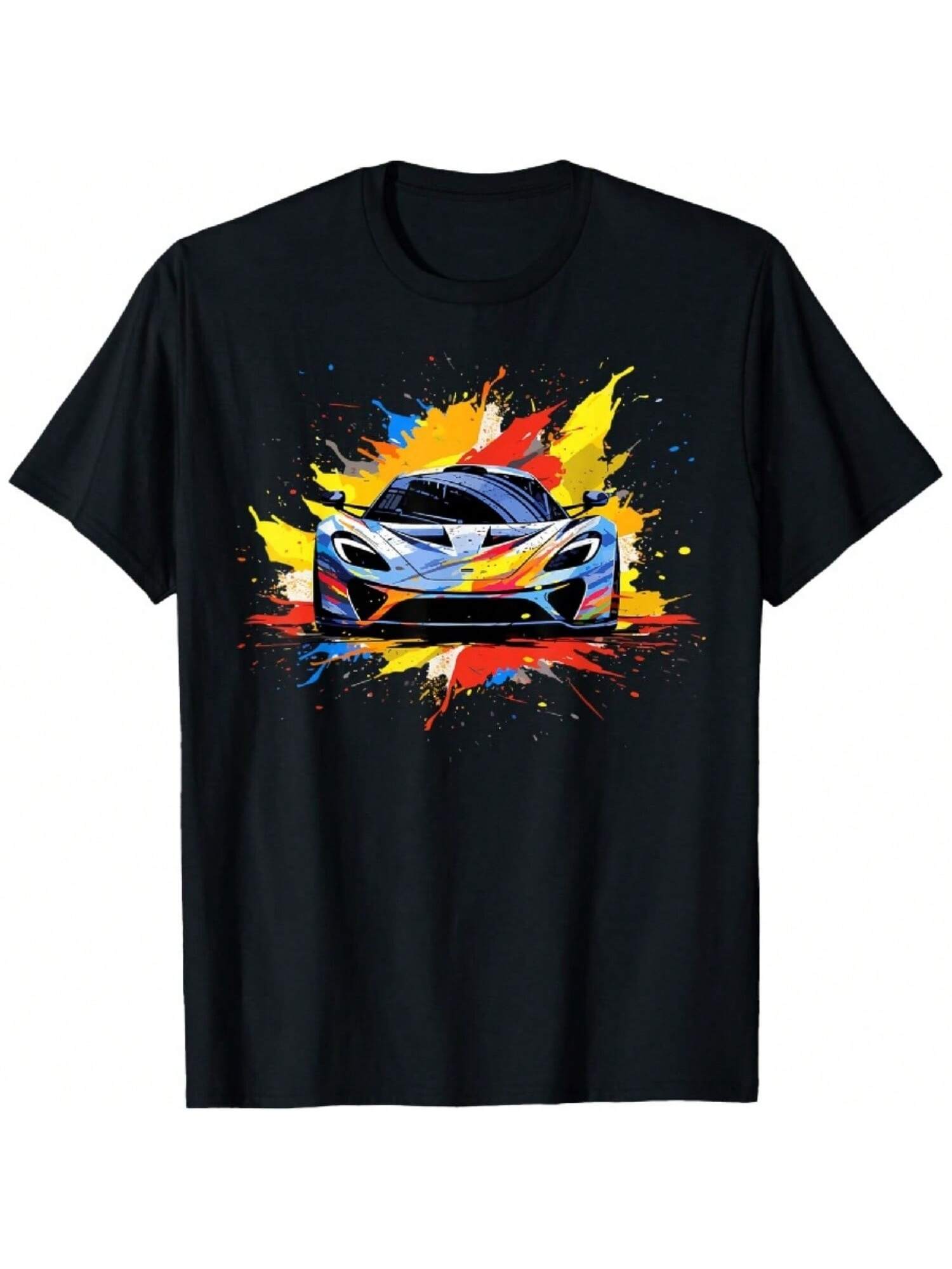 Supercar Exotic Sports Car Concept Poster Style Boys Graphic T-Shirt S разноцветный