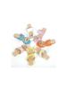 Women Summer Sandals Shoes With Low Heels And Rhinestone Embellishments