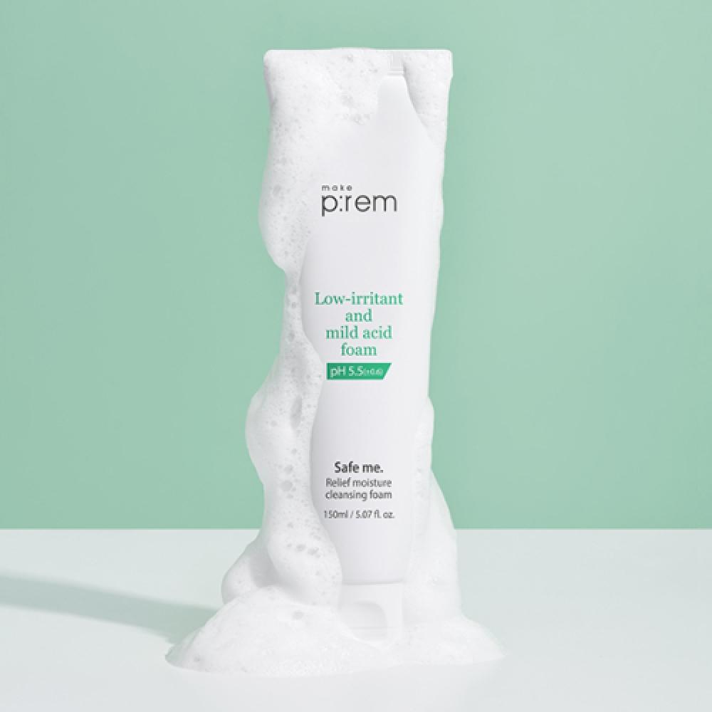 Makeprem Safe Me Relief Moisture Cleansing Foam 150ml+100ml  Total 250ml NONE