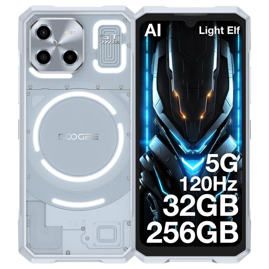 DOOGEE Blade GT Odolný smartphone, 32GB+256GB/2TB, 120Hz 6,72'' FHD+, Dynamický efekt LED světla