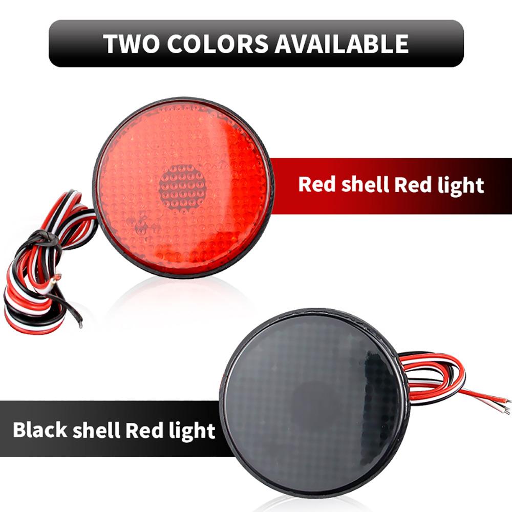 2pcs Tail Stop Brake Lamp LED Rear Bumper Reflector Light For Toyota Highlander 2008 2009 2010 Sequoia ZRR70 Noah Voxy Red Lens