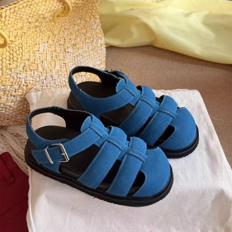Fashion 2025 Summer New Small People Fashion Platform Roman Sandals Women's Cutout Vintage Pig Cage Shoes